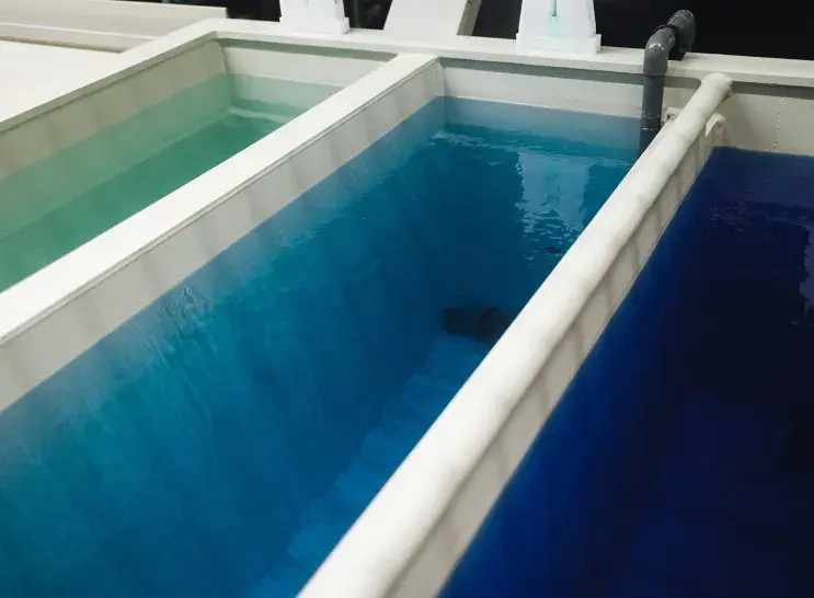 freshly prepared surface conditioning bath, industrial scale