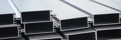 stacked aluminum profiles