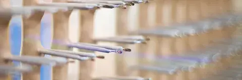empty plating rack