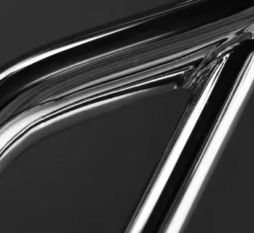 Close-up of a part treated with decorative Nickel coating