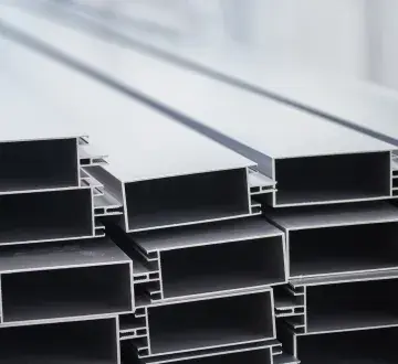 stacked aluminum profiles
