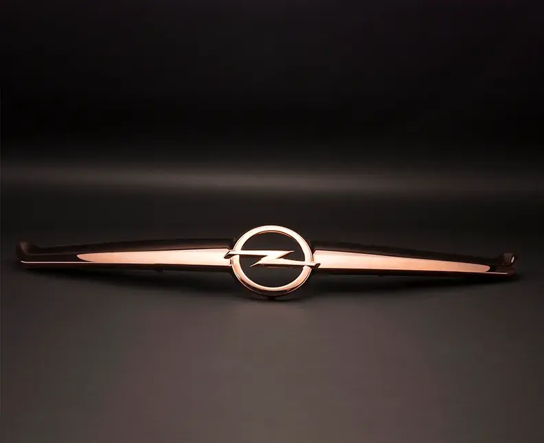 plastic part treated with copper electrolyte
