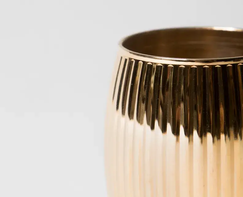 parts treated with gold plating process