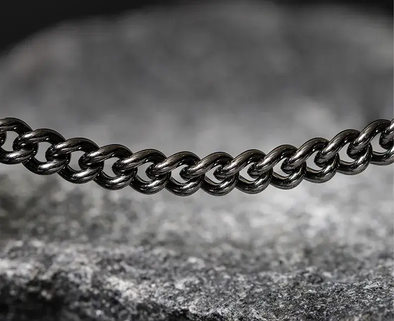 Chain plated with RUTHENIUM 420 process