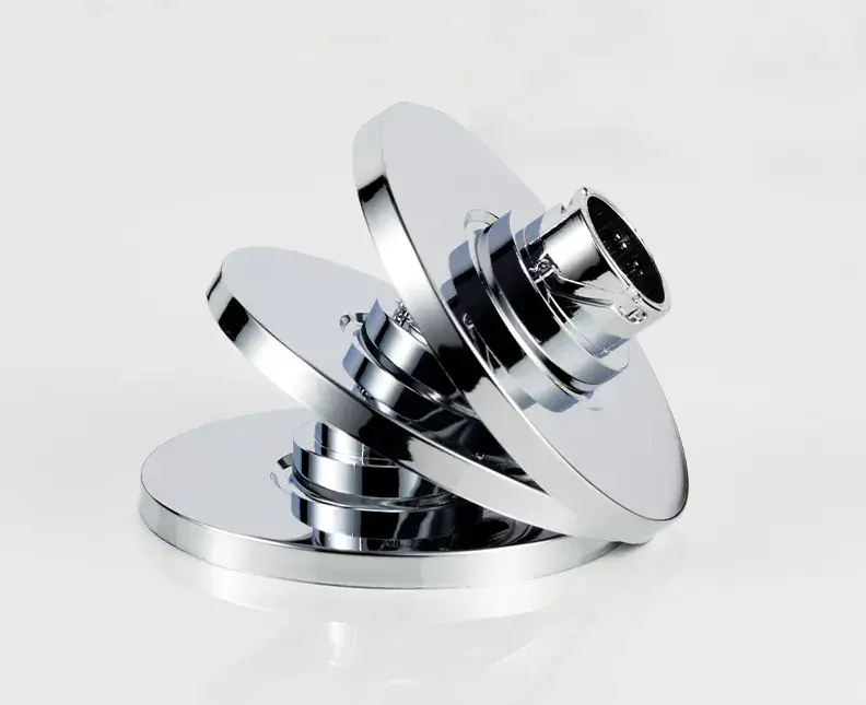 Bright Nickel plated Plastic perfume caps