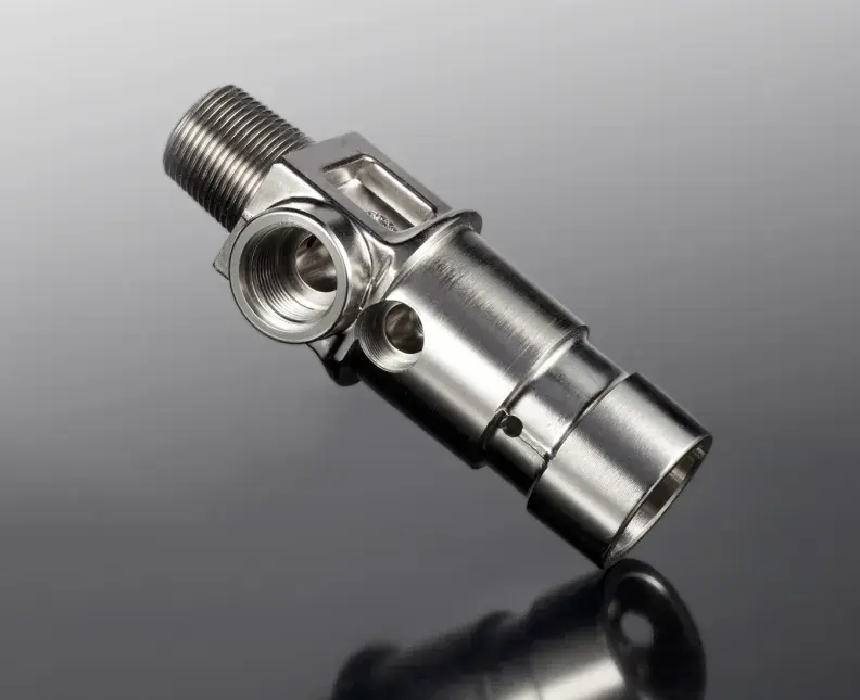 Connector piece treated with electroless nickel