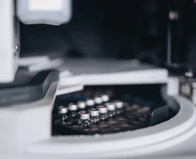 closeup of a lab equipment.j