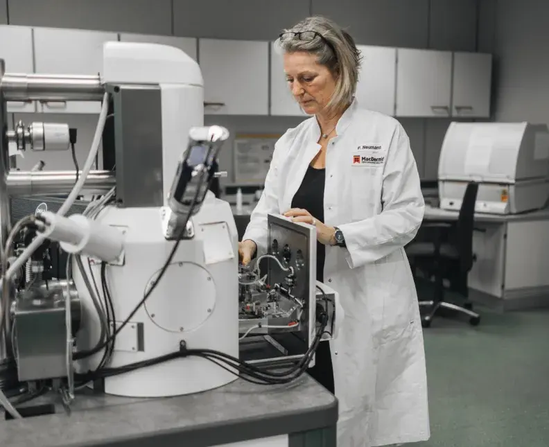 lab technician from German facility