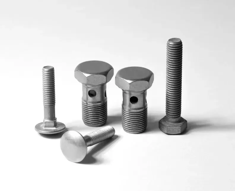 Selection of fasteners treated with zinc nickel PERFORMA 280 FINIDIP 128 FNIGARD 105.