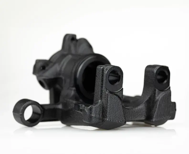 Brake caliper treated with ZINCROLYTE Ni V and a black finish