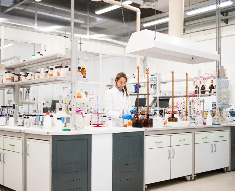 MacDermid Enthone employee standing in laboratory